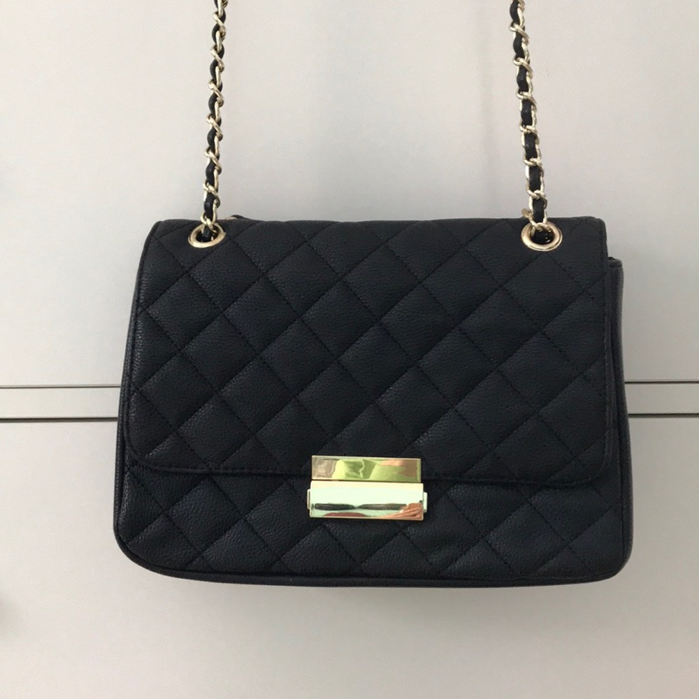 Faux Leather quilted bag
